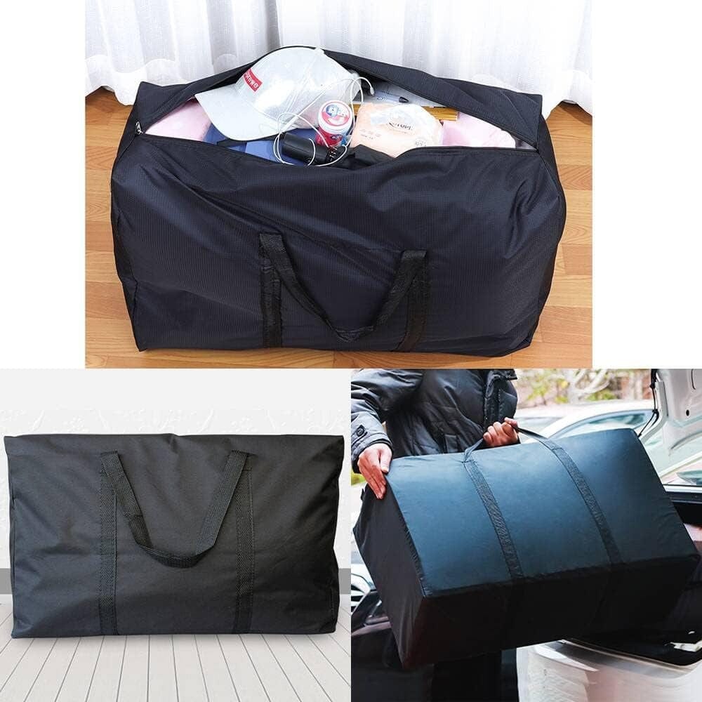 2 Pieces Large Capacity Moving Bag, With Strong Zippers & Carry Handles, Storage Bag For Clothing, Moving Supplies, Space Saving Storage Bag Organizer, Suitable For Moves, Travel, Packing
