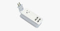Portable charging station with 4 USB ports - Universal socket & 1.5 m long cable - Best for travel