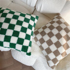 Plush Fleece Checkered Pillowcase