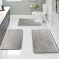 Bath Mat Set Non Slip Memory Foam
