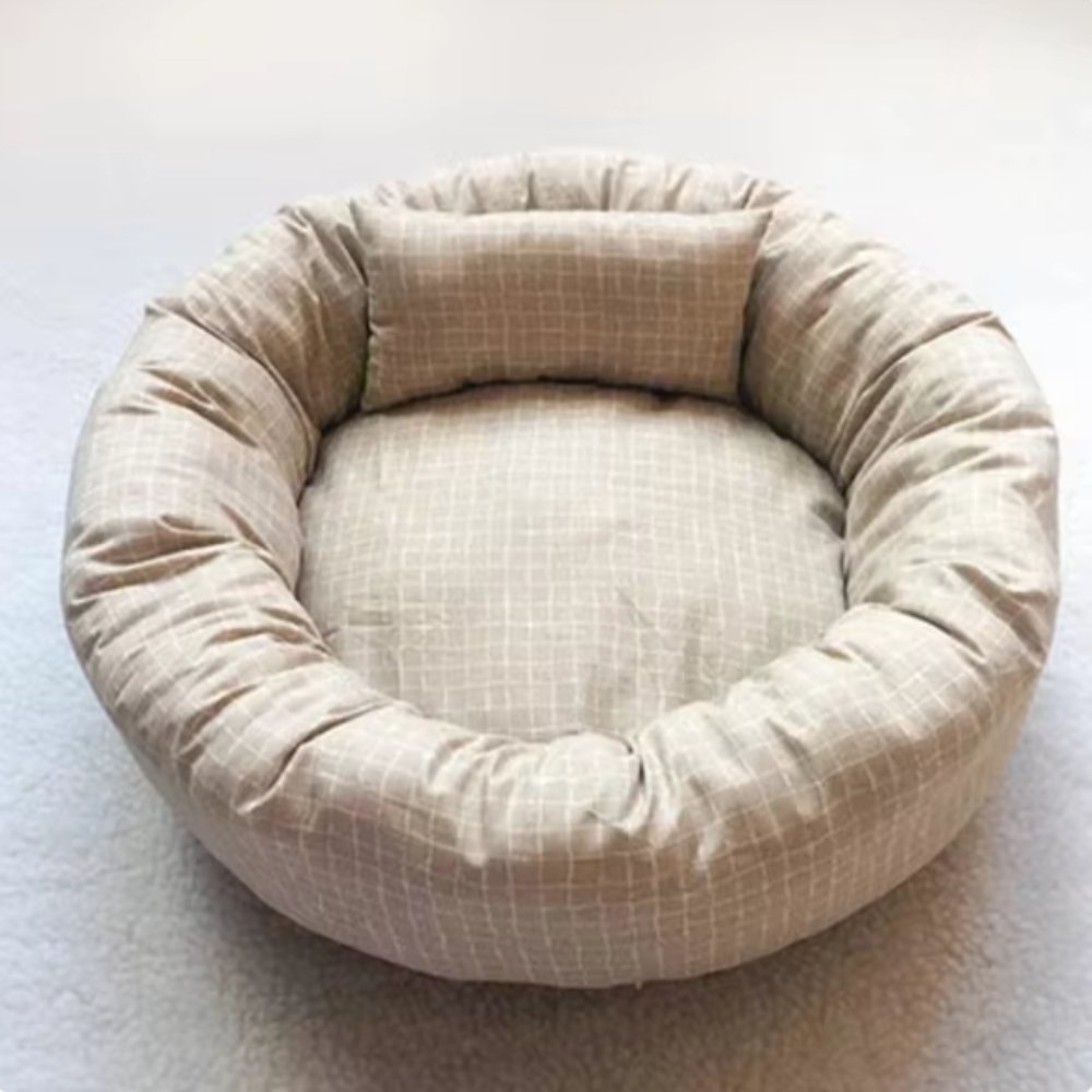 PlushPaw - Round Dog Sleeping Bed