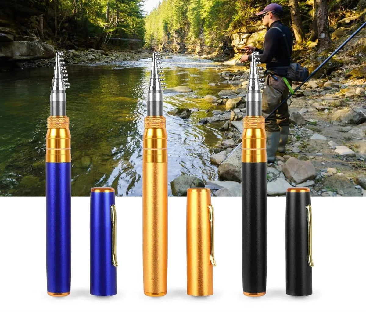 Compact Fishing Set with Telescopic Rod – Portable Fishing Rod for On-the-Go