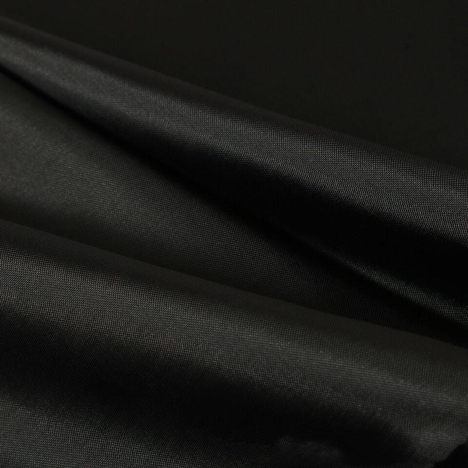 Waterproof black polyester shower curtain with various size options