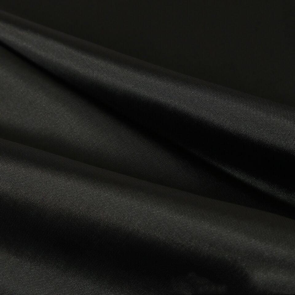 Waterproof black polyester shower curtain with various size options