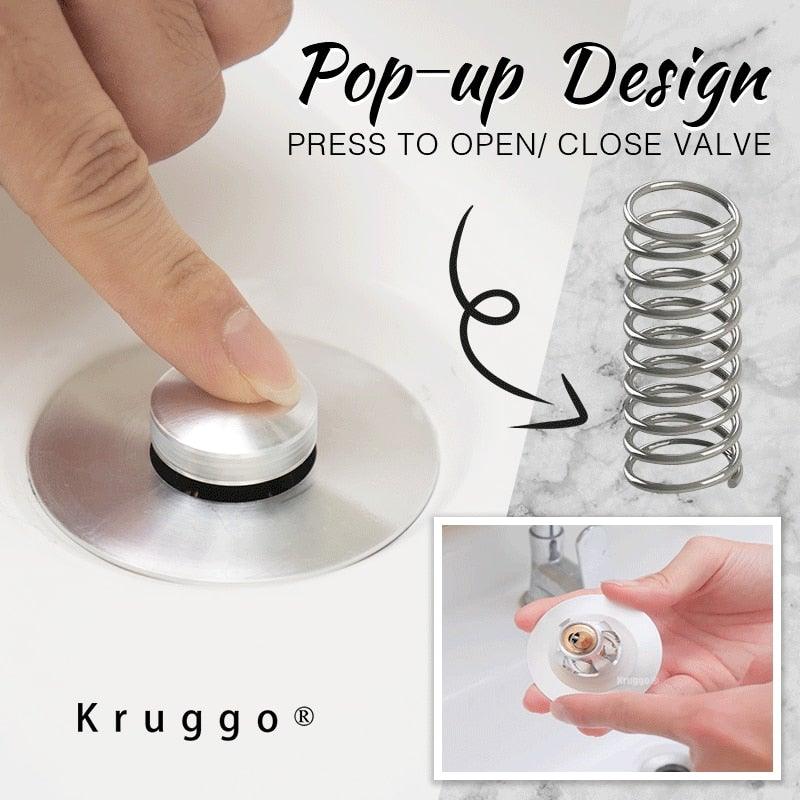 Popup X Clogging Basin Drain