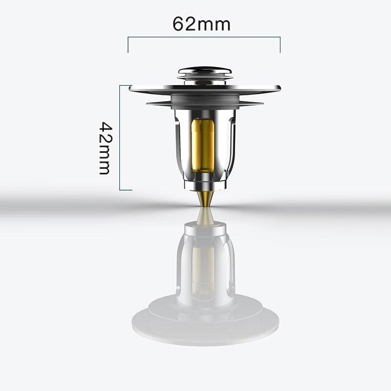 Popup X Clogging Basin Drain