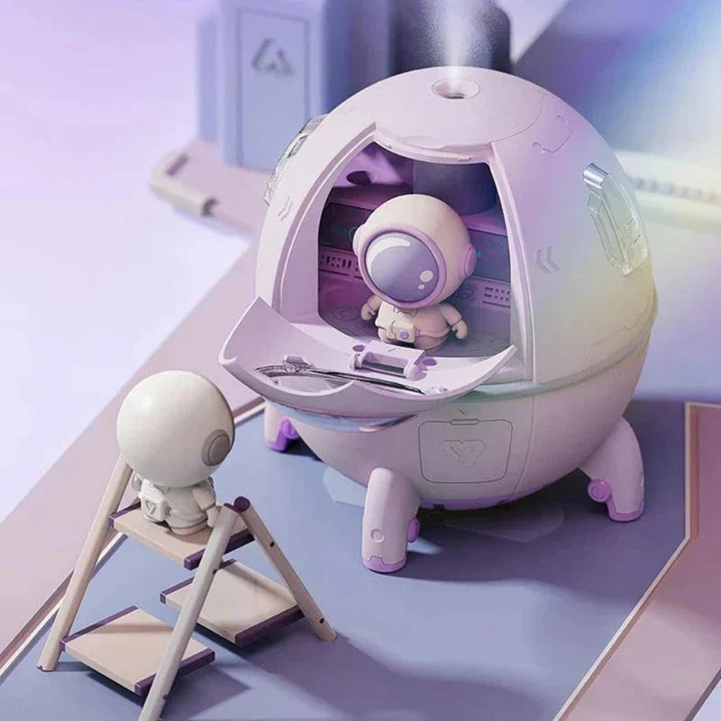 Portable Astronaut Air Humidifier with Night Light & Aroma Diffuser - AstroMist