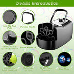 Portable Bubble Machine with 2 Speeds Hand Grip 3000-4000 Bubbles per Minute Plug-powered Battery-powered