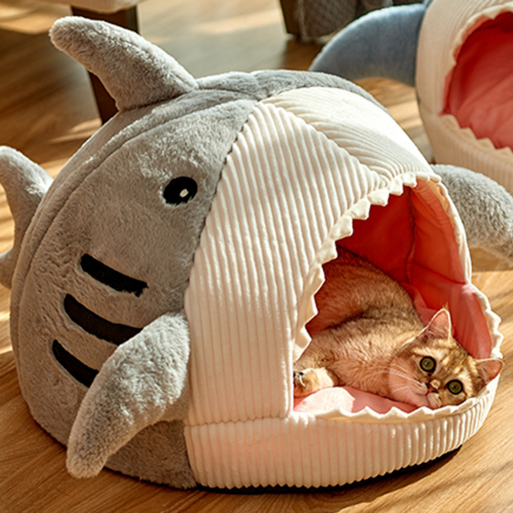 Portable Cat Cave with Warm Cushion - CozyCave