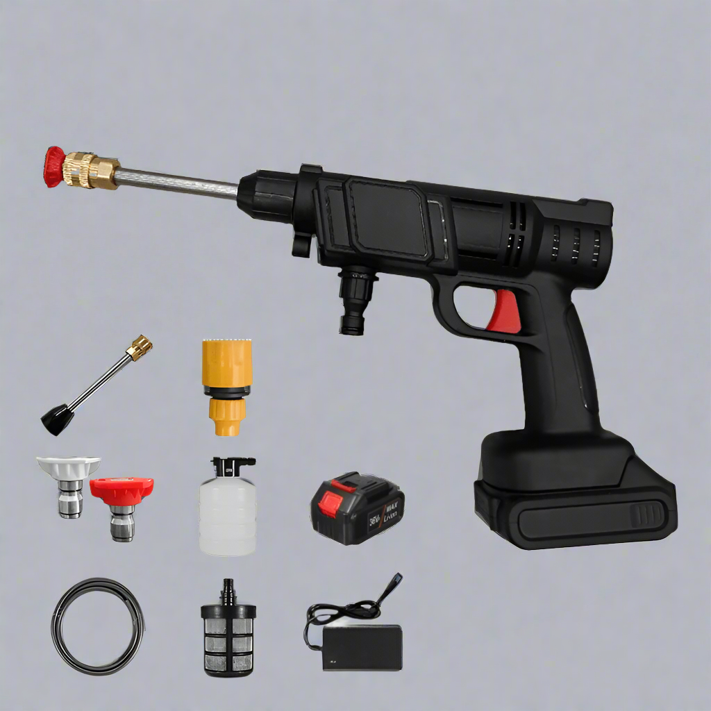 CLEANBURST – Portable Electric High-Pressure Cleaner with Foam Bottle & Dual Nozzles