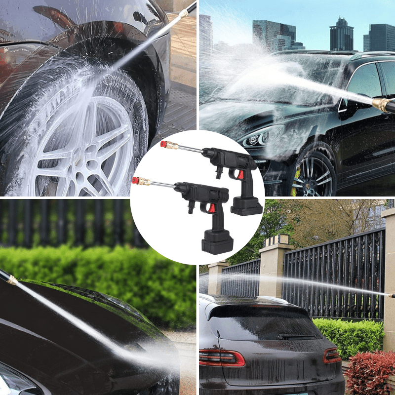 CLEANBURST – Portable Electric High-Pressure Cleaner with Foam Bottle & Dual Nozzles