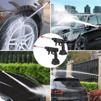 CLEANBURST – Portable Electric High-Pressure Cleaner with Foam Bottle & Dual Nozzles
