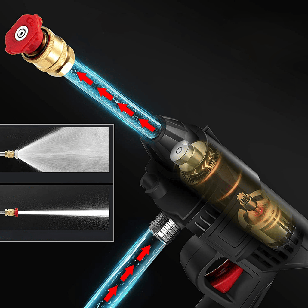 CLEANBURST – Portable Electric High-Pressure Cleaner with Foam Bottle & Dual Nozzles