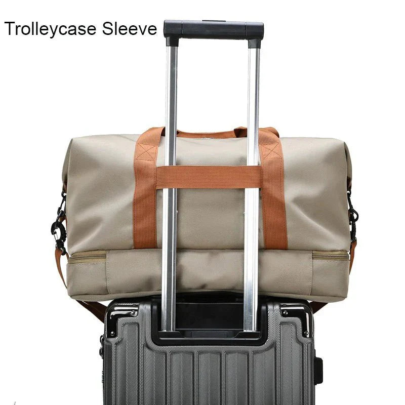 FITVOY DUFFEL – Lightweight Gym & Travel Bag with Shoe Compartment and Wet-Dry Separation