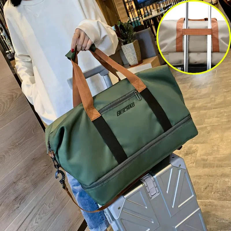 FITVOY DUFFEL – Lightweight Gym & Travel Bag with Shoe Compartment and Wet-Dry Separation