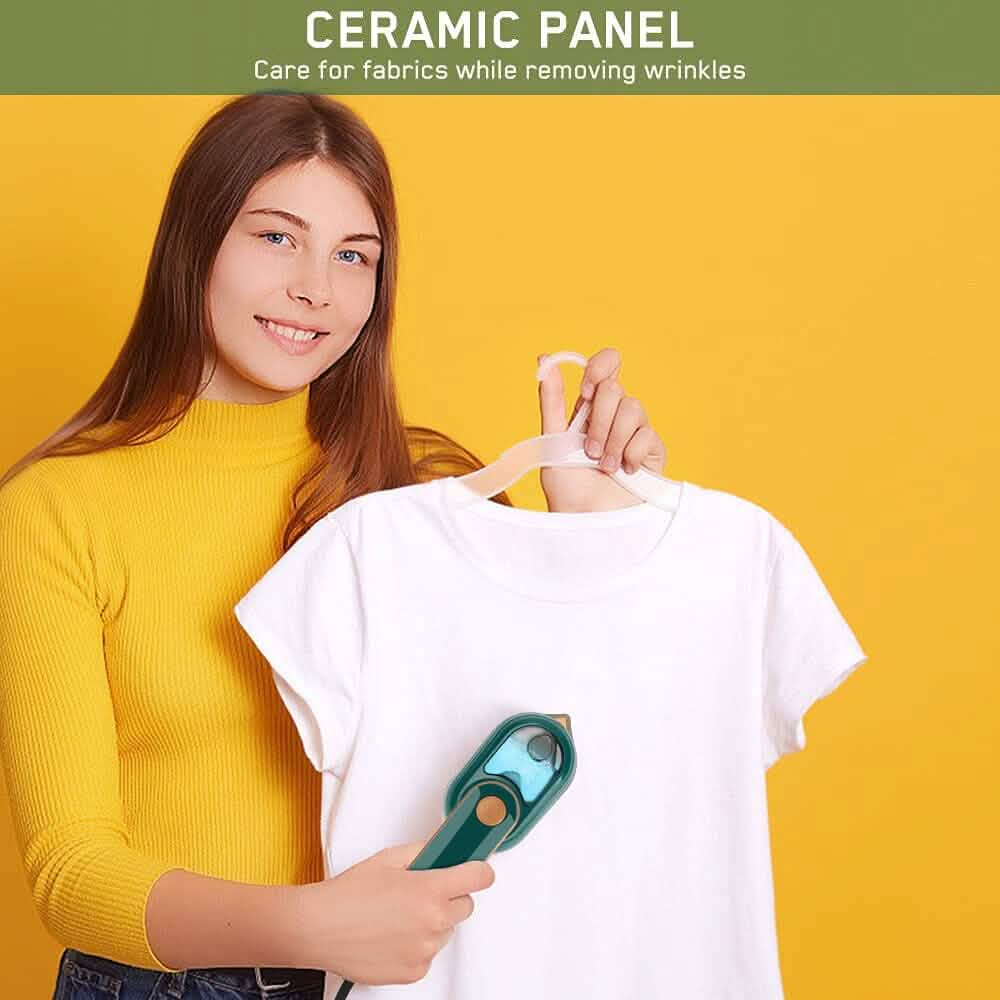 Portable Handheld Steam Iron - Non-Stick Ceramic Sole