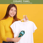 Portable Handheld Steam Iron - Non-Stick Ceramic Sole
