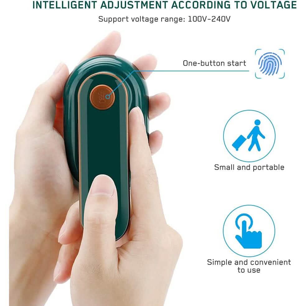 Portable Handheld Steam Iron - Non-Stick Ceramic Sole
