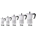 Portable Home Moka Pot Aluminum with Powder Percolator