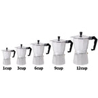 Portable Home Moka Pot Aluminum with Powder Percolator