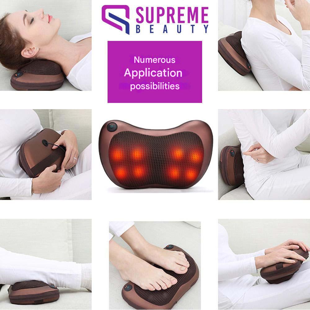 Portable Massage Cushion with Deep Shiatsu Massage - ThermoRelax Pro