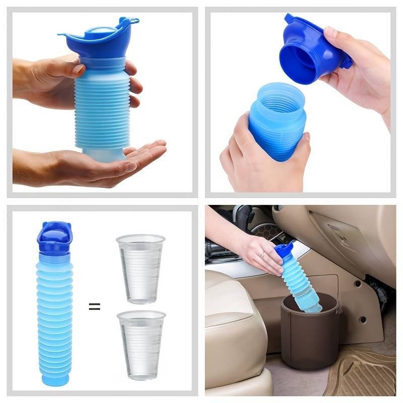Mobile Urinal FlexRelief | Telescopic & Foldable | For Women & Children | 750 ml Capacity
