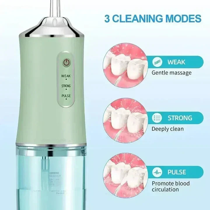 Rechargeable Wireless Water Flosser AquaSmile – Professional Oral Care at Home and On the Go