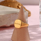 Positive Affirmation Engraved Rings