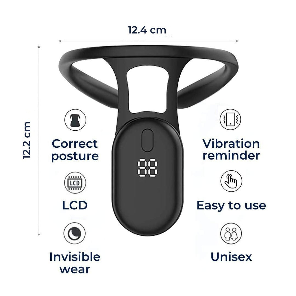 PosturePlus Neck and Back Posture Corrector | Real-Time Feedback - Neck Support and Spine Alignment