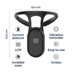 PosturePlus Neck and Back Posture Corrector | Real-Time Feedback - Neck Support and Spine Alignment