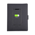 POWERFOLIO – A5 Leather Notebook with Built-in Wireless Charger