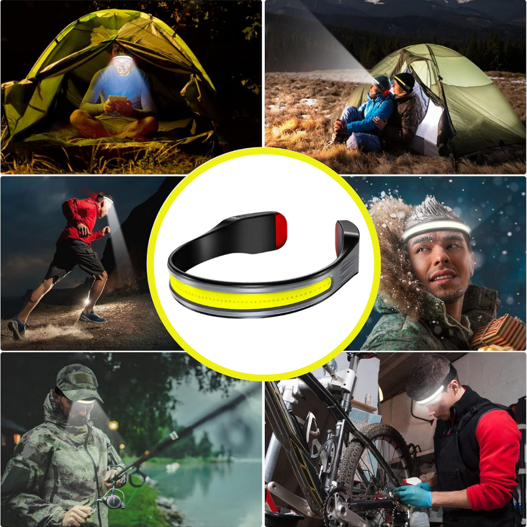 Powerful Headlamp with Wide-Beam LED - BrightBeam