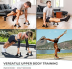 PowerGrip Wooden Push Parallettes – Ergonomic Handstand Bars with Anti-Slip Base for Strength Training