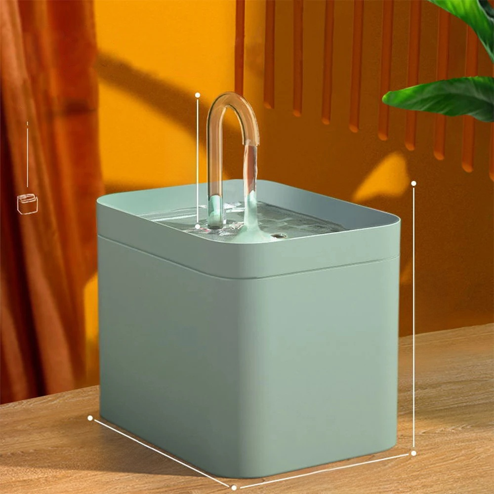 Ultra-quiet Pet Water Fountain with Intelligent Filtration - 1.5 l Stainless Steel