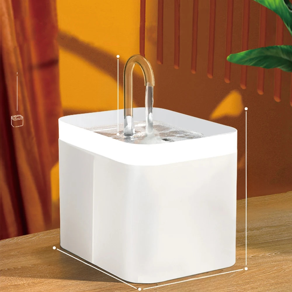 Ultra-quiet Pet Water Fountain with Intelligent Filtration - 1.5 l Stainless Steel