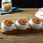 Harmony of taste and design – ceramic containers with bamboo lids