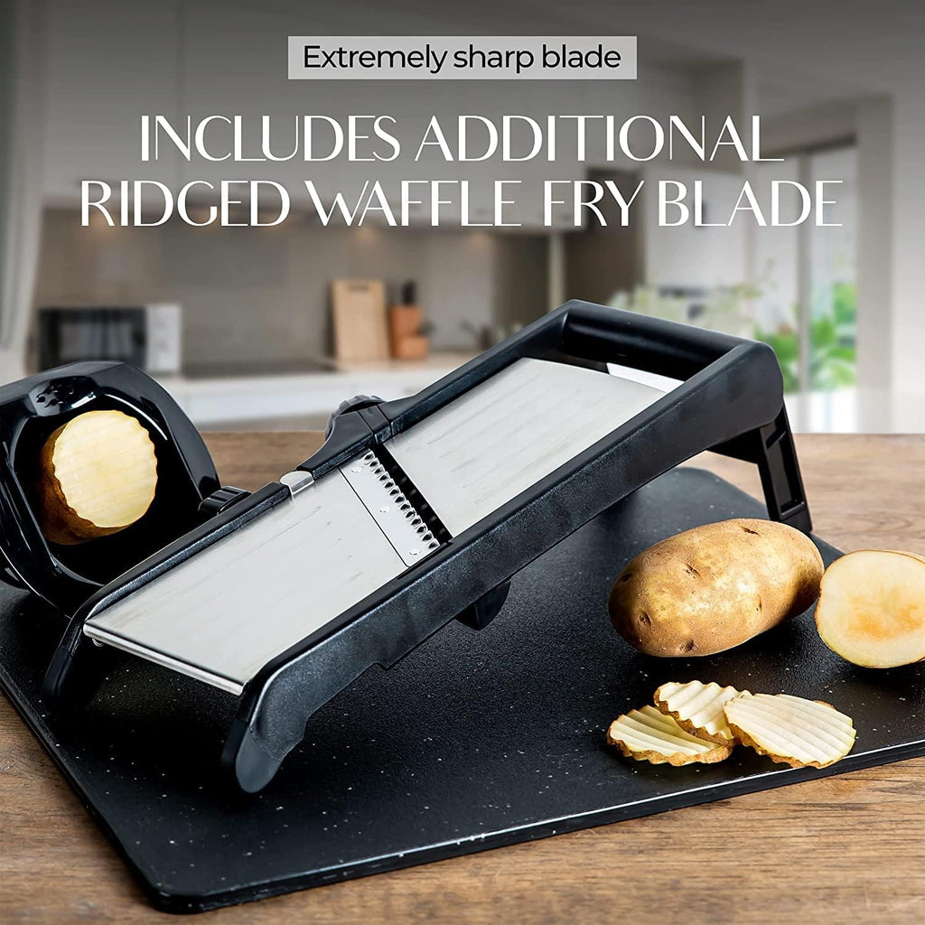 Premium food slicer with cut-resistant gloves