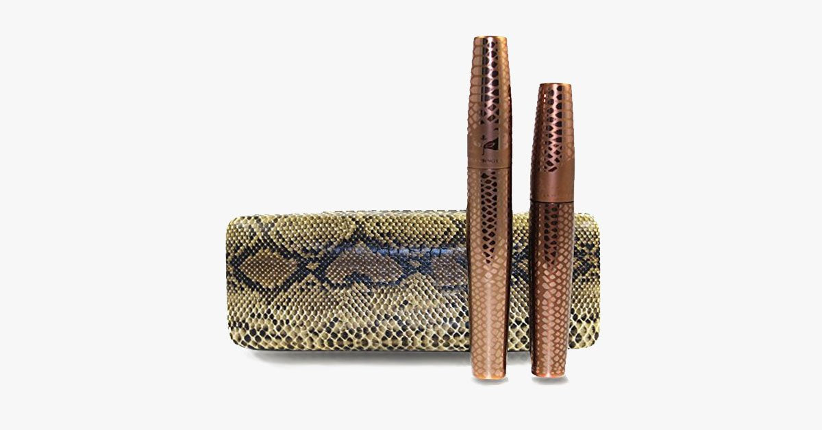 Waterproof Mascara with Snake Print Box - Bring Your Lashes to Luxurious Lengths
