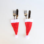 Santa Hat Cutlery Pocket