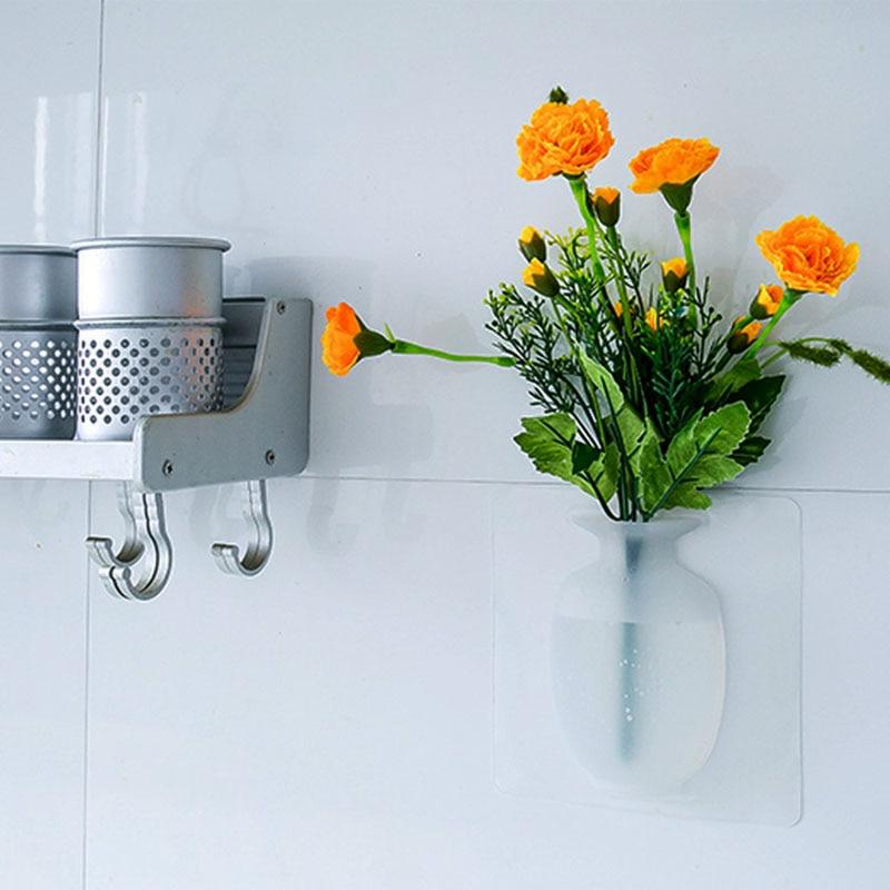 Silicone Sticky Wall Vase
