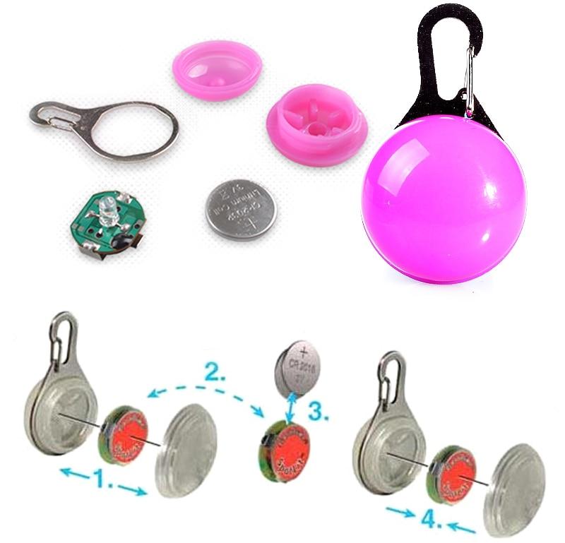 LED Flash Dog Collar Pendant