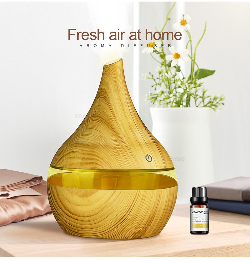 Humidifier with Aroma Diffusion and LED Lighting - AromaGlow