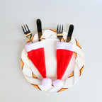 Santa Hat Cutlery Pocket