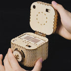 3D Wooden Puzzle Jewelry Storage Box