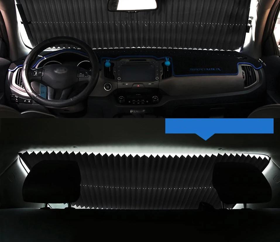 Retractable Front Windshield Sunshade