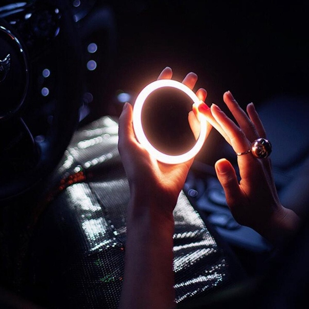 LED Mini Compact Mirror