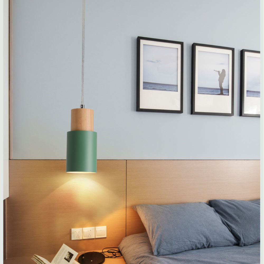 Designer Nordic Wood Base Pendant Lamp