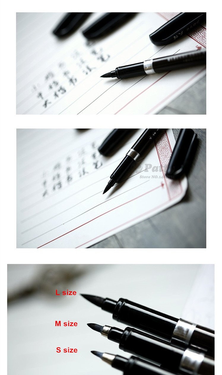 Calligraphy Brush Pens - 3 Pieces