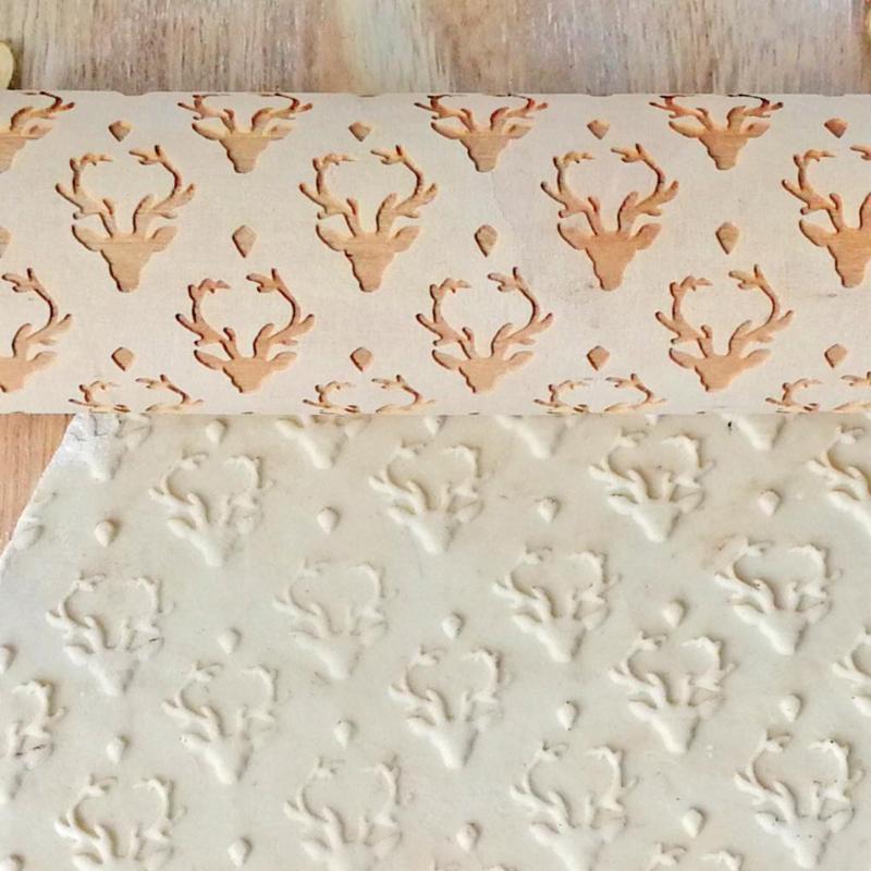 Hand-engraved rolling pin for perfect baked goods