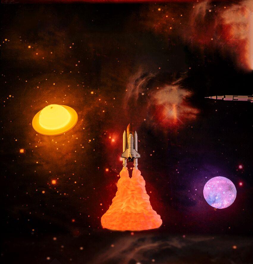 Rokit - 3D Space Shuttle Lamp